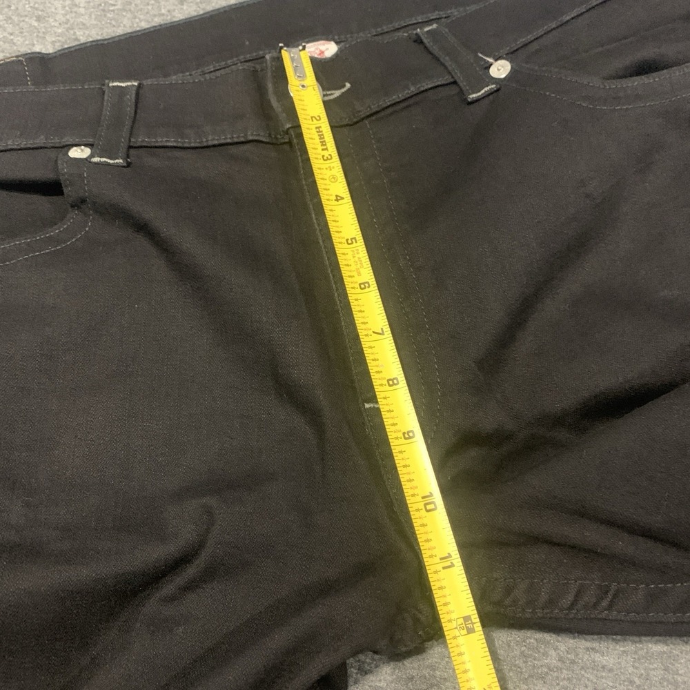 True Religion Men's Straight Leg Jeans Black Cotton Blend - 44x33 - Picture 11 of 14